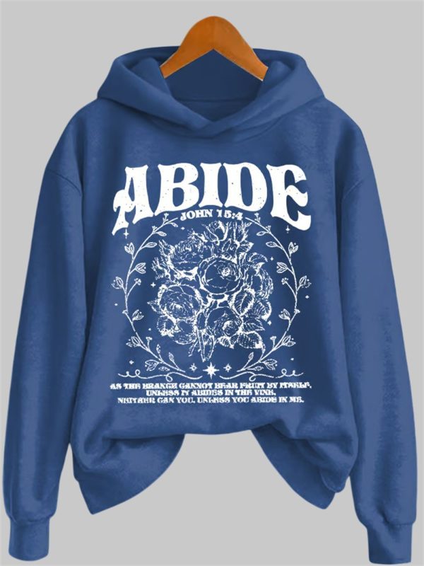Abide John 15 4 As The Branch Cannot Bear Fruit By Itself Hoodie 1
