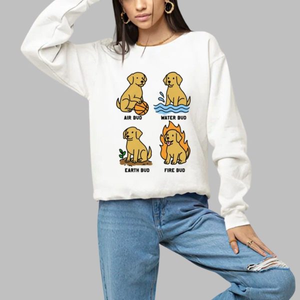 Air Bud Water Bud Earth Bud Fire Bud Shirt 1 a