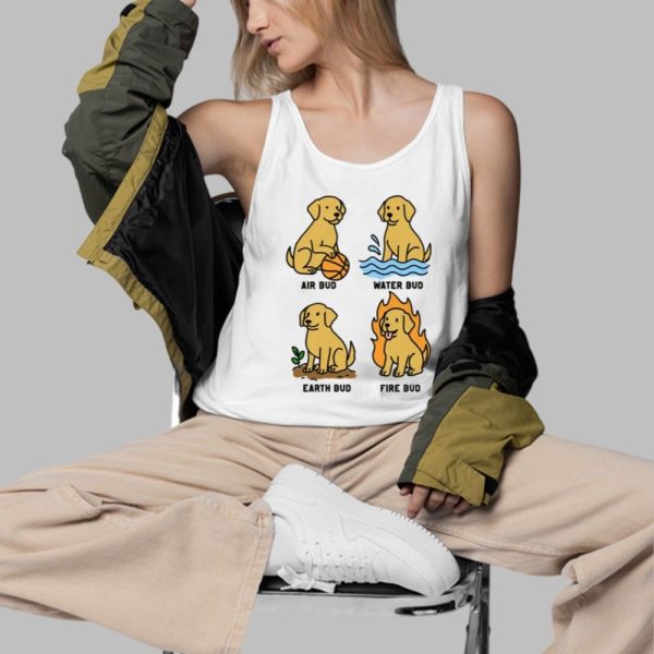 Air Bud Water Bud Earth Bud Fire Bud Shirt 3 d