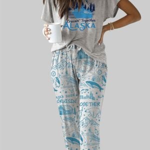 Alaska Cruise Casual Pajama Set 1 1