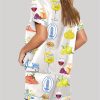 Amalfi Coast Social Club Capri Italy Lemon Tree Aperol Spritz Pajama Set 2