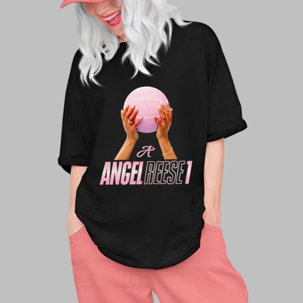 Angel Reese Pink Ball Shirt 0 1