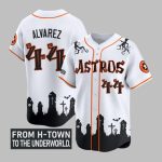 Astros Alvarez From H-Town To The Underworld Halloween Shadows Jersey