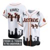 Astros Alvarez From H Town To The Underworld Halloween Shadows Jersey 1 2