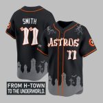 2025 Astros From H-Town To The Underworld Halloween Shadows Jersey