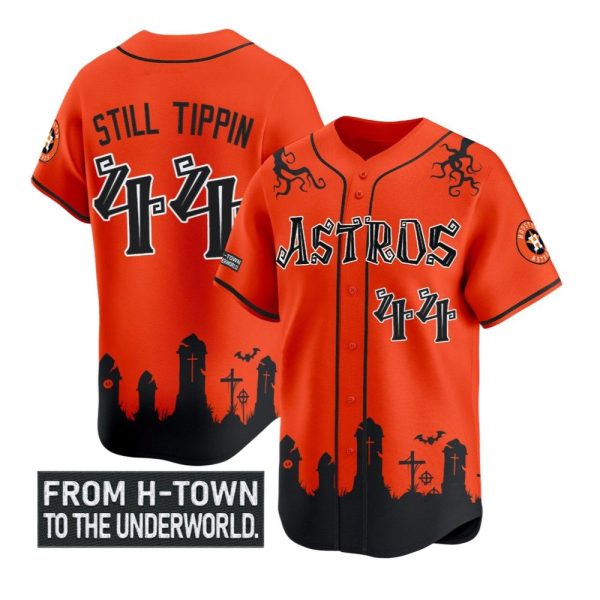 Astros Still Tippin From H Town To The Underworld Halloween Shadows Jersey 1 2