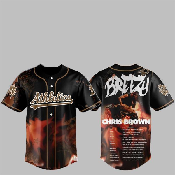 Athletics Chris Brown Breezy Bowl XX Stadium World Tour 2025 Jersey