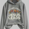 Autumn Leaves Jesus Leads Matthew 4 19 Hoodie 3