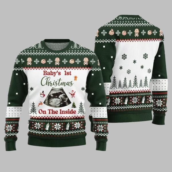Baby 1st Christmas On The Inside Ugly Sweater Christmas 2025 4