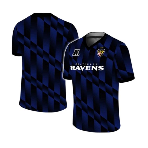 Battimore Ravens Soccer Football Jersey 2025 1 2
