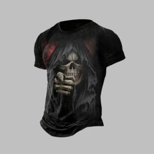 2025 Halloween Men's Halloween Skull T-shirt