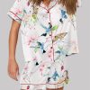 Bird And Butterfly Short Sleeve Pajama Set 2