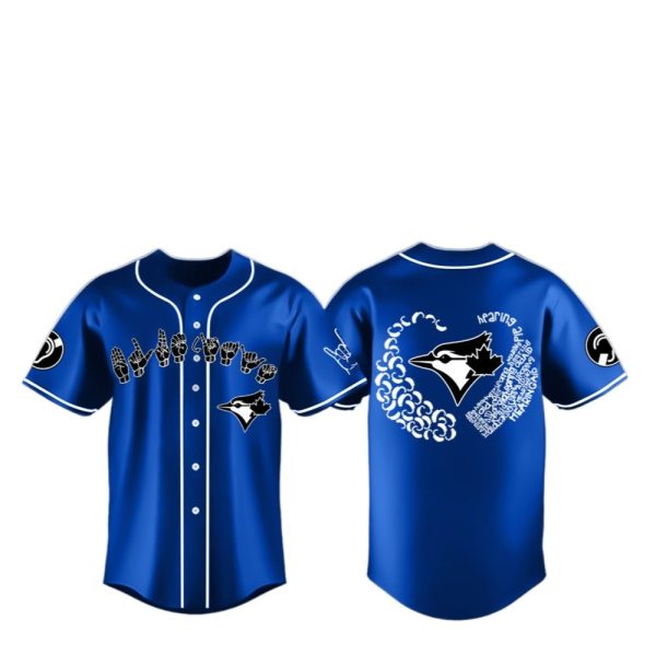 Blue Jays Deaf And Hard of Hearing Awareness Day 2025 Jersey 1 2