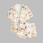 Boho Chic Rustic Wedding Pajama Set