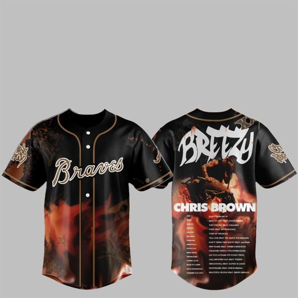 Braves Chris Brown Breezy Bowl XX Stadium World Tour 2025 Jersey