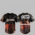 Brewers Chris Brown Breezy Bowl XX Stadium World Tour 2025 Jersey