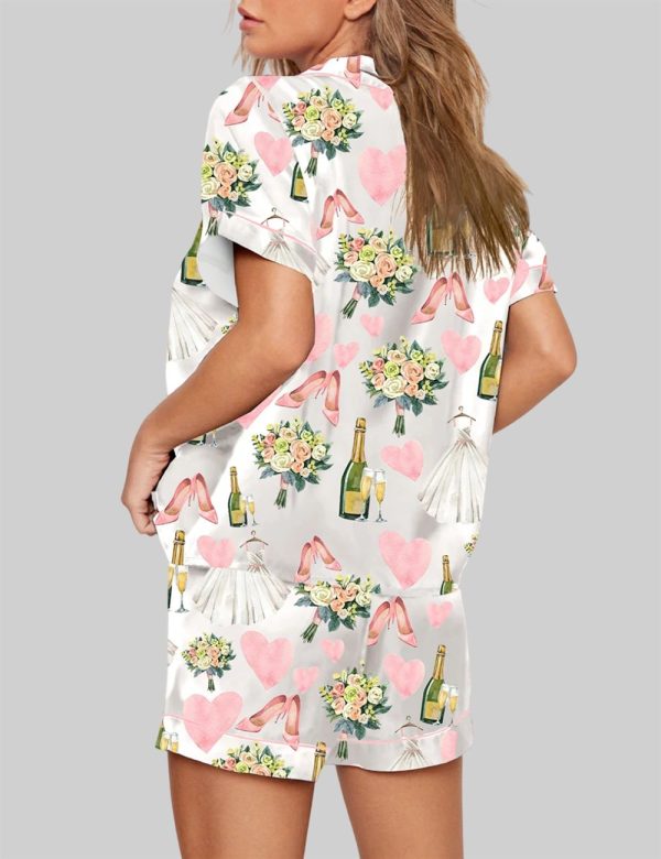 Bride Wedding Champagne Pajama Set 2 1