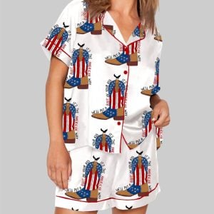 Brought To You Courtesy Of The Red White Blue We'll Put A Boot In Your Pajama Set