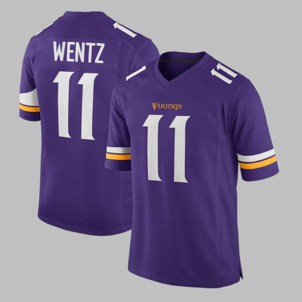 Carson Wentz Vikings Football Jersey 2025 1 1