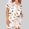 Cat Breeds Short Sleeve Pajama Set 1