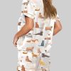 Cat Breeds Short Sleeve Pajama Set 3