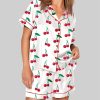 Cherry Cute Print Short Sleeve Pajama Set 1