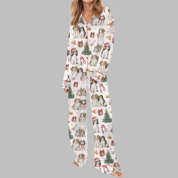 Christmas Cavalier King Charles Spaniel Pajama Set 2