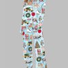 Christmas In New York Pajama Set For Women 3