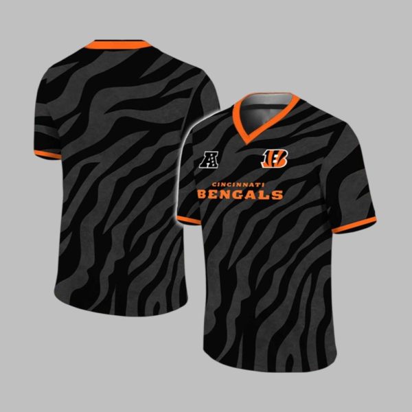 Cincinnati Bengals Soccer Football Jersey 2025 1 1