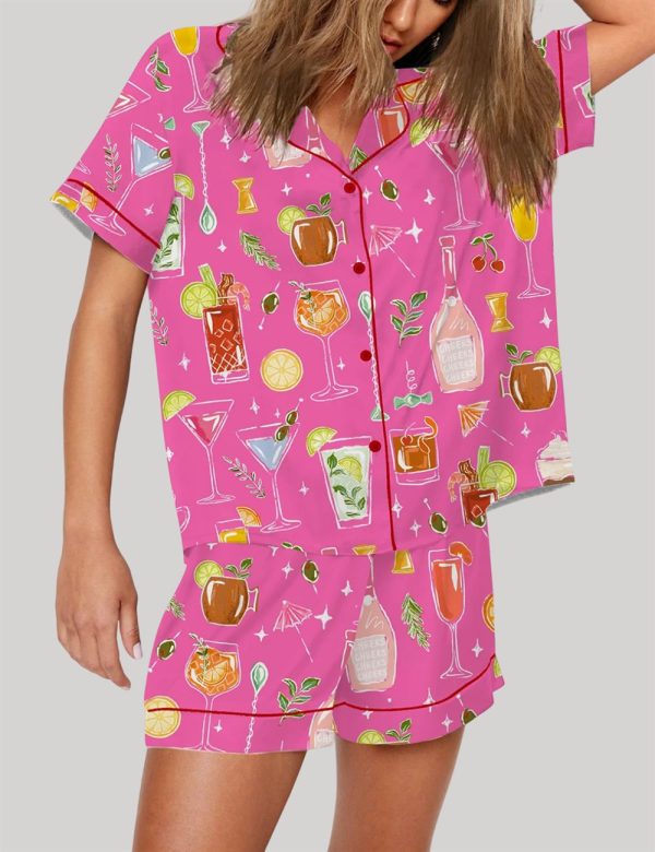 Cocktail Cheers To The Freakin Weekend Pajama Set 2