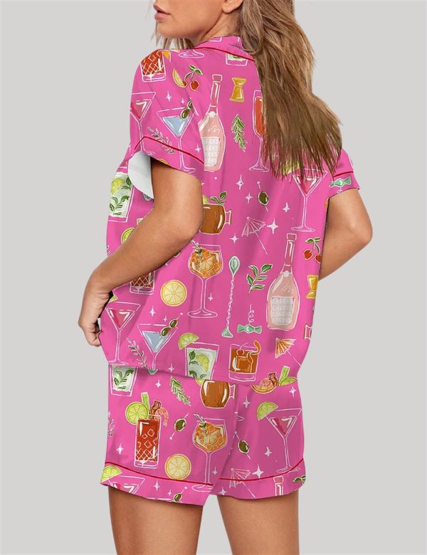 Cocktail Cheers To The Freakin Weekend Pajama Set 3