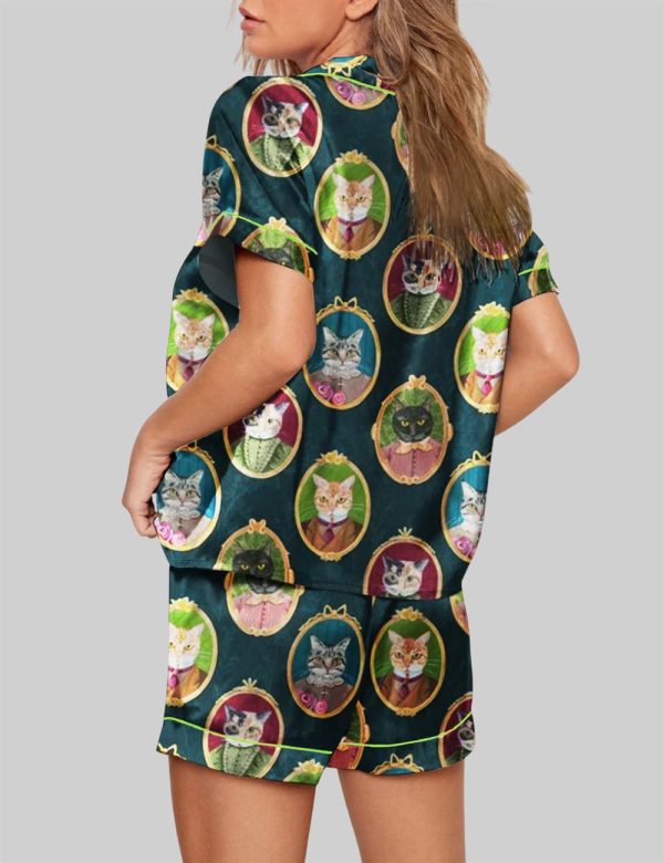 Colorful Cat Cameos Pajama Set 2