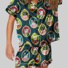 Colorful Cat Cameos Pajama Set 3