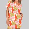 Colorful Cute Cat Pajama Set 1