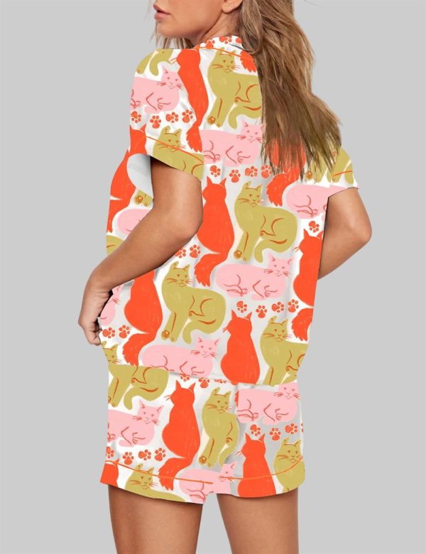 Colorful Cute Cat Pajama Set 3