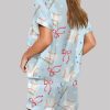 Coquette Baseball Short Sleeve Pajama Set 3