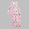 Coquette Christmas Tree Pink Pajamas Set 2