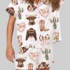 Coquette Cowgirl Howdy Highland Cow Pajama Set 3