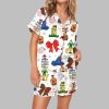 Coquette Elf Christmas Pajama Set 1