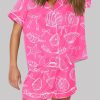 Coquette Seashell Beach Coastal Summer Vibes Pajama Set 3