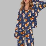 Corgi Christmas Pajama Set For Women
