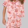 Cowgirl Girl Woman In Martini Glass Mermaid Catgirl In Glass Pajama Set 3
