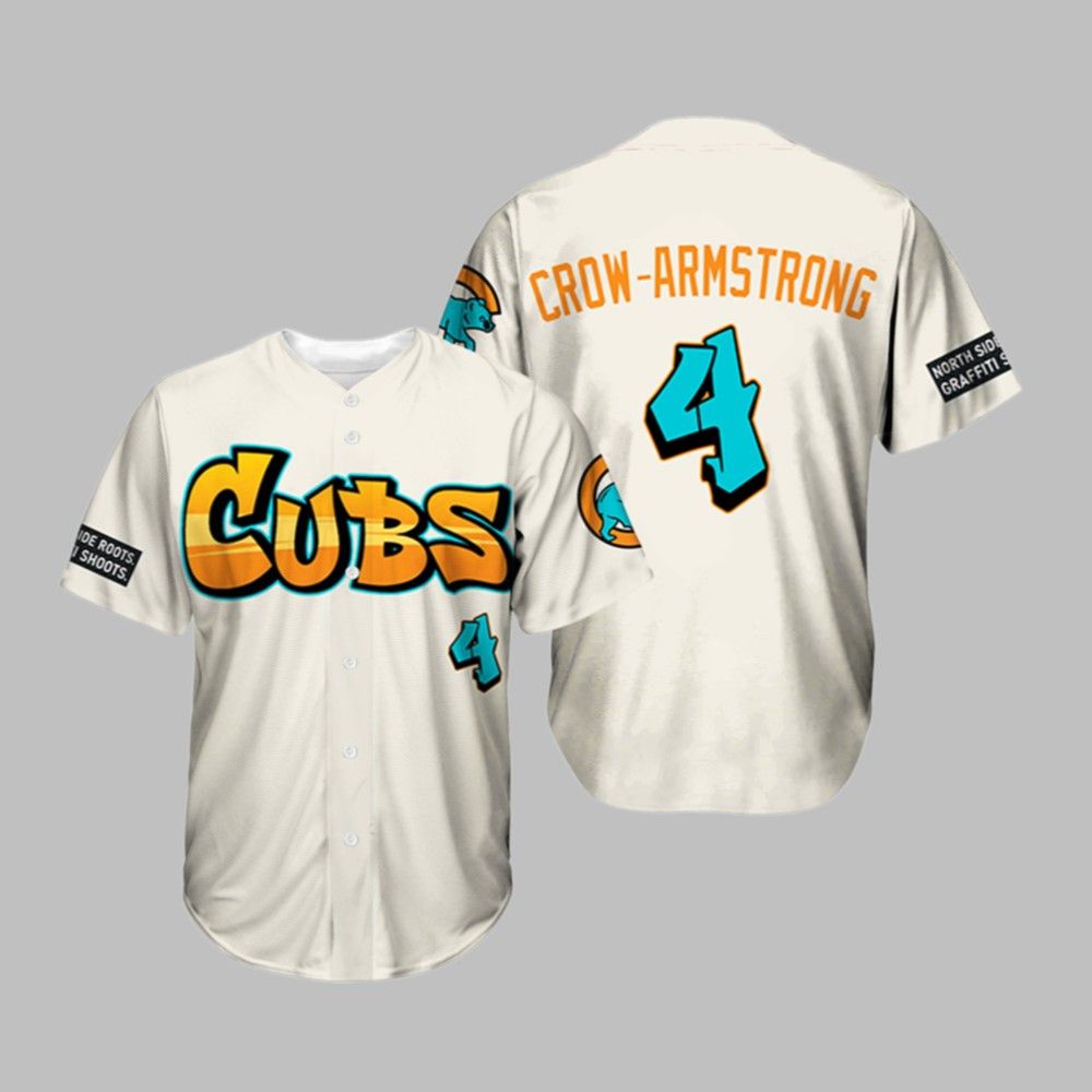 2025 Cubs Crow Armstrong Graffiti Jersey 2025 Cubs Crow Armstrong Graffiti Jersey