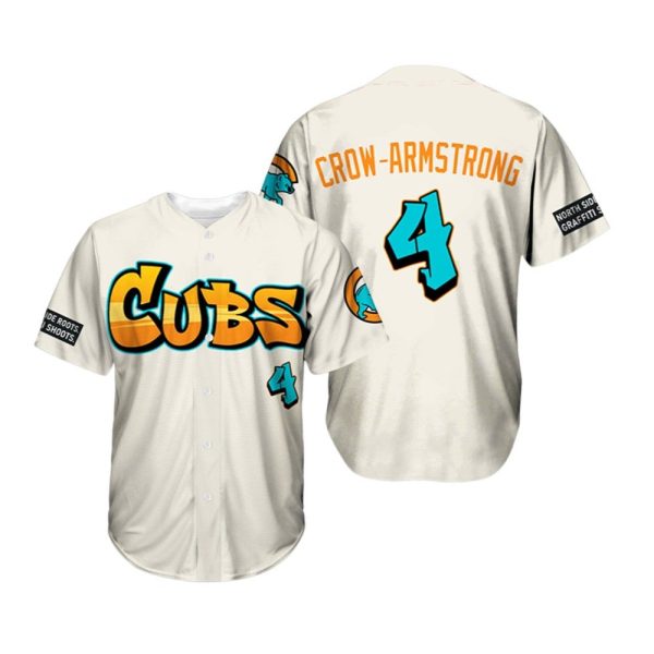 Cubs Crow Armstrong Graffiti 2025 Jersey 1 2