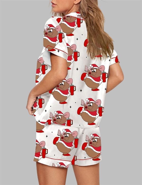 Cute Gus Gus Looking Like A Snack Christmas Pajama Set 2