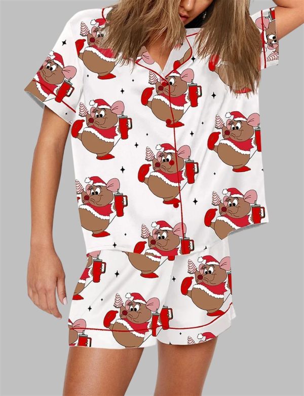 Cute Gus Gus Looking Like A Snack Christmas Pajama Set 3