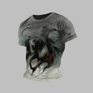 2025 Halloween Men's Headless Horseman Print T-Shirt
