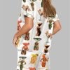 Espresso Martini Short Sleeve Pajama Set 2