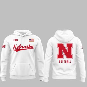 Nebraska Cornhuskers Softball Big Ten Hoodie 2025 1