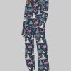 Flamingo Christmas Pajama Set For Women 2